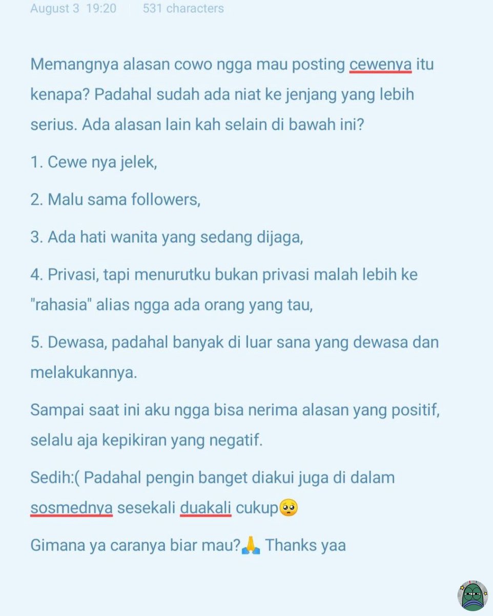 tanyarlfes's tweet photo. 💚 barang kali ada yg bisa ngasih saran ya. Makasi banyak 🙏🏼 https://t.co/T3o4iYfJjO