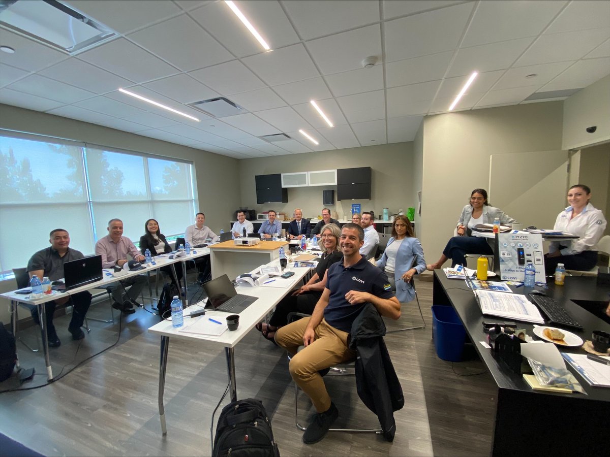 CDVIUS's tweet image. We were thrilled to receive our sales team this week for the biannual Sales Meeting! The Canadian, US and Latin America are reunited together. We discussed and presented upcoming projects. Stay tuned!
#CDVI #accescontrol #building #securitysystem