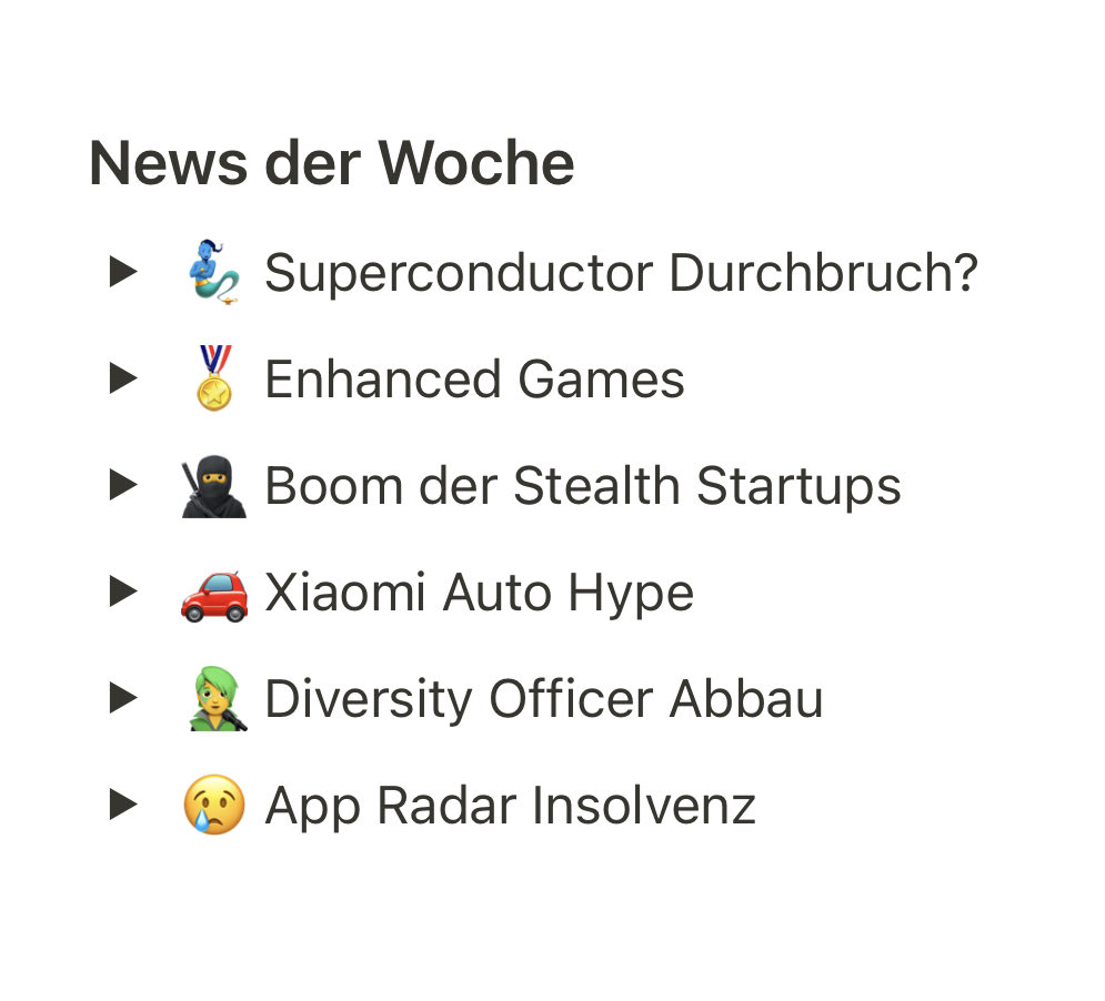 Markus Raunig (@markusraunig) on Twitter photo Reif für die Sommerpause? Oder doch der größte wissenschaftliche Durchbruch des letzten Jahrhunderts?
In <a href="/future_weekly/">Future Weekly Podcast</a> sprechen <a href="/Daniel_Cronin/">Daniel Cronin</a> und ich diese Woche über revolutionäre Physik, Stealth Startups & eine Doping-Olympiade. Reif für die Sommerpause? Oder doch der größte wissenschaftliche Durchbruch des letzten Jahrhunderts?
In <a href="/future_weekly/">Future Weekly Podcast</a> sprechen <a href="/Daniel_Cronin/">Daniel Cronin</a> und ich diese Woche über revolutionäre Physik, Stealth Startups & eine Doping-Olympiade.