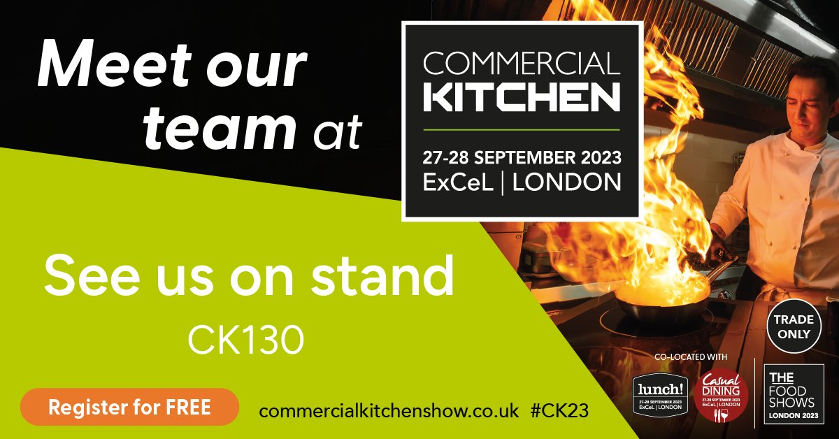 Hobart_UK's tweet photo. See the Hobart Smart Savings in action - we’ll be demonstrating the revolutionary High Speed Steamer, and space saving Minijet combi oven at the Commercial Kitchen Show in September.
Find us on stand CK130.
#CommercialKitchenShow #CK23 #SmartSavings #LiveCooking https://t.co/cBP44EIv4q