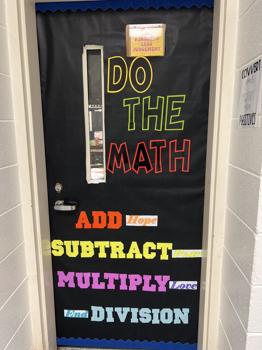 SMSMathTeacher's tweet image. Classroom Door✅

#TigerPride! #WebelonginHenry!
@YvetteChristi16 @AAMrFlowers
@LearnInHenry