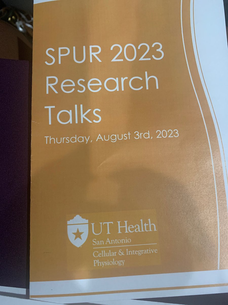 Currently attending SPUR 2023 Research Talks at <a href="/UTHealthSA/">UT Health San Antonio</a> Cellular and Integrative Physiology

Proud of the amazing #students 
<a href="/NRMNET/">National Research Mentoring Network</a> @NIGMS <a href="/NIH/">NIH</a> <a href="/UIWAlumni/">UIW Alumni</a> 

Glad to see <a href="/uiwcardinals/">UIW</a> #scholars #research presentations