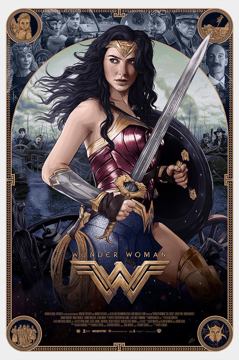 “Everyone is fighting their own battles, Diana. Just as you are fighting yours". ✨
Happy to share with you the two pieces I created for #WonderWoman ⚔️ 
#GalGadot