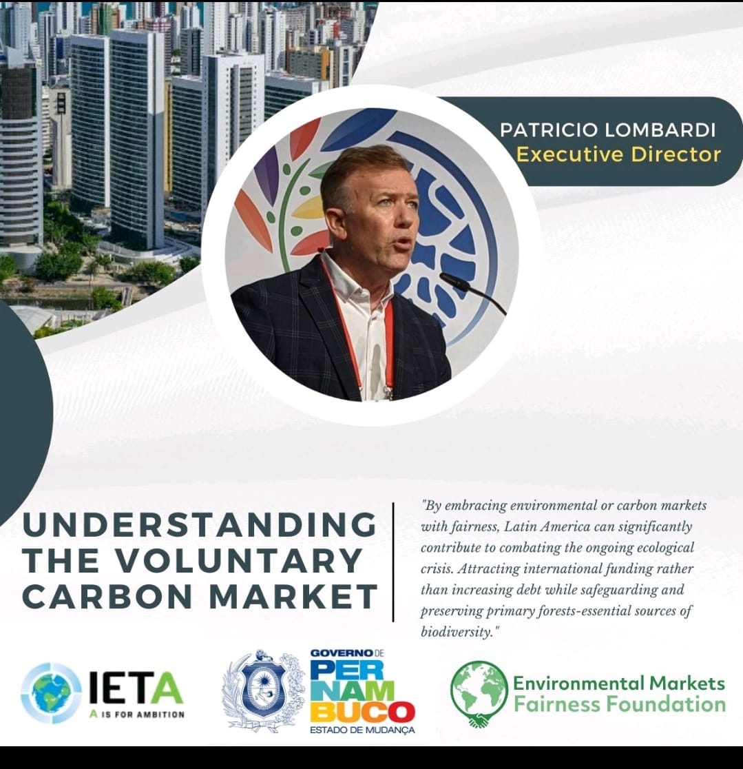 Gracias <a href="/IETA/">IETA</a> por la invitación y al Estado de Pernambuco por recibirnos. #Brasil, #Argentina y #Paraguay están iniciando su entrada  al #MercadoCarbono La capacitación es primordial.  #carbonmarket <a href="/unep_espanol/">Programa ONU Medio Ambiente</a>