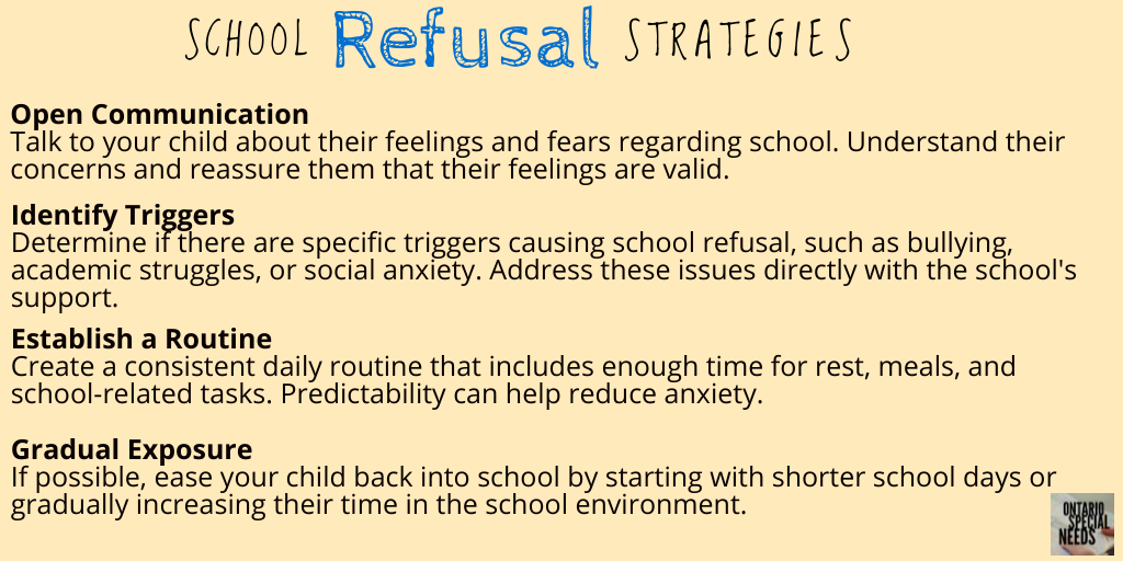 #SchoolRefusal Strategies: