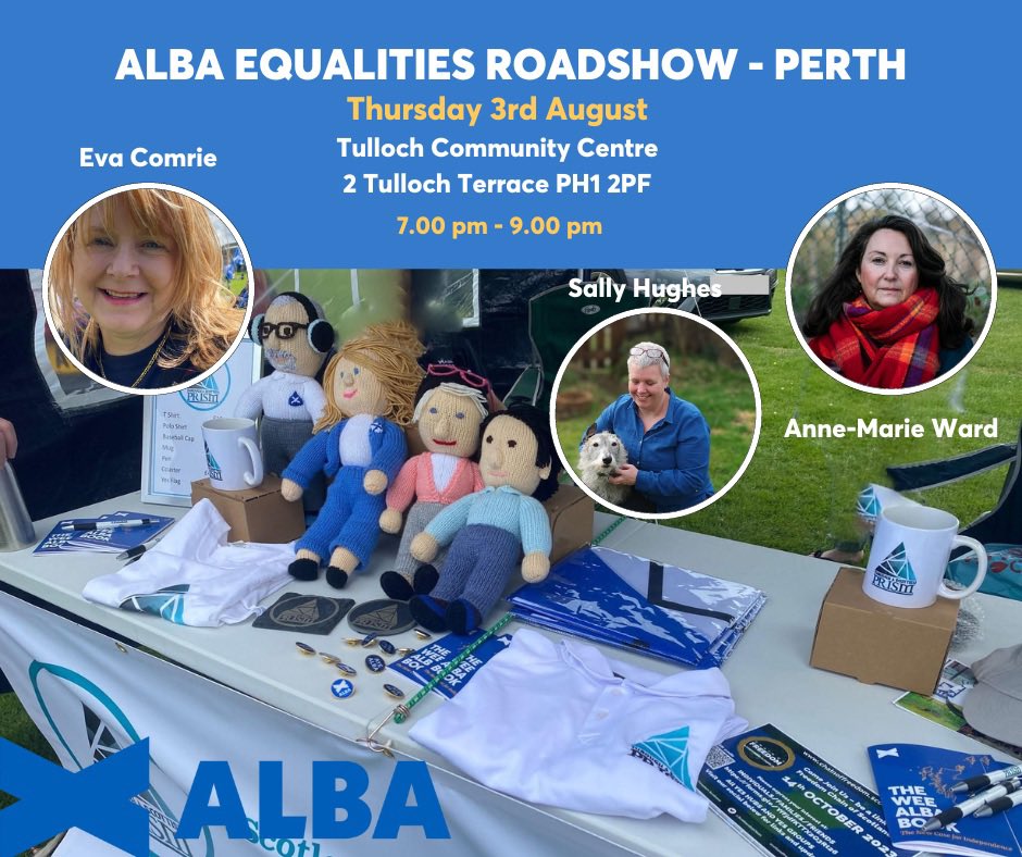 2 weeks ago we held our 1st Alba Equalities Event in Dunfermline. Tonight we go to Perth for our 4th event. I fight for those who cannot. I fight for those who are suffering. I fight for those ive lost along the way.
#ALBAforIndependence 
#ScotlandUnited
#OorBill