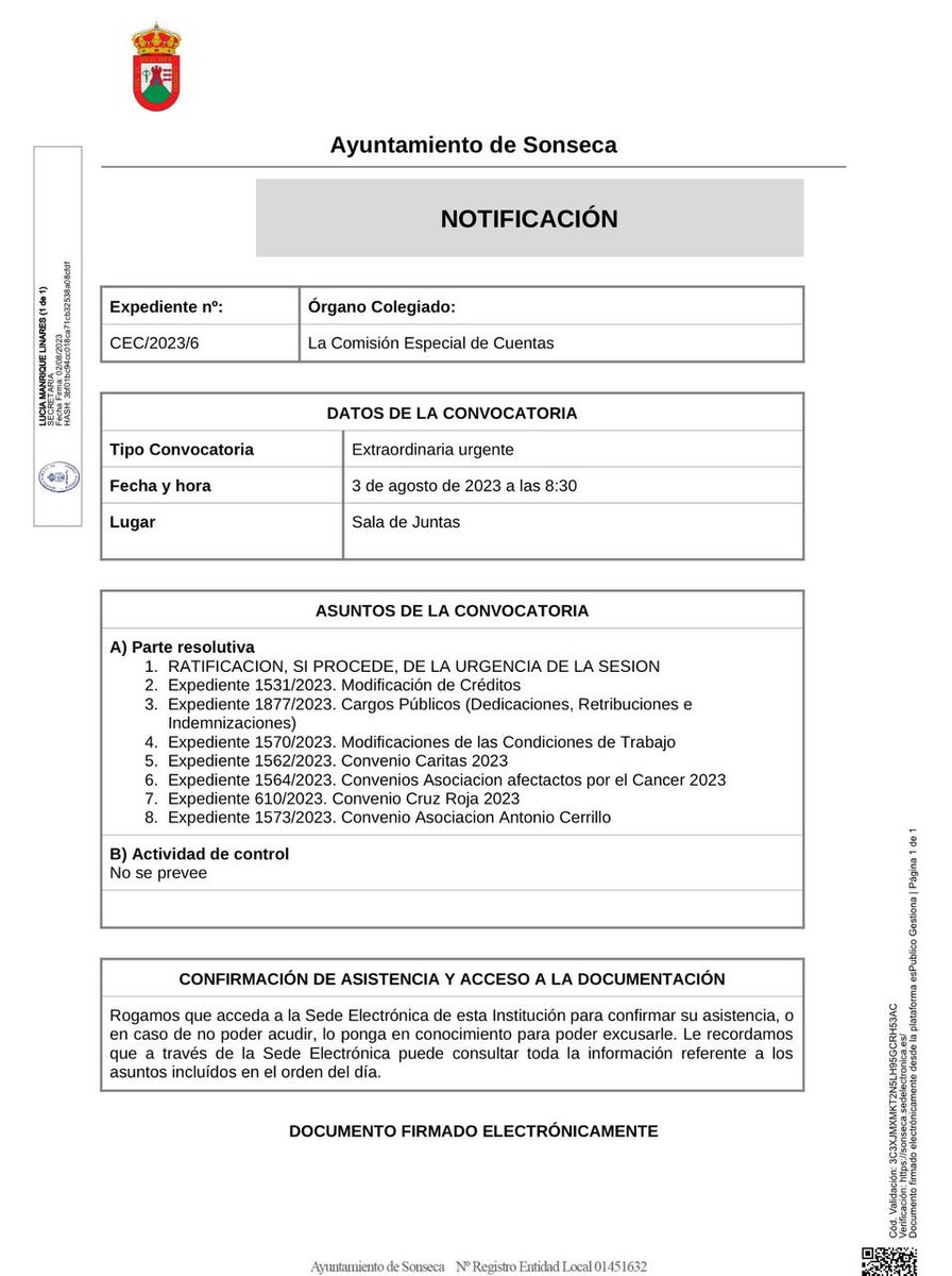 PSOE_Sonseca's tweet photo. ⚠️ Por segunda ocasión, en mes y medio, la alcaldesa nos ha convocado a un órgano municipal, incumpliendo los plazos legalmente establecidos, alegando una urgencia inexistente.

Por segunda vez, el resto de Grupos Municipales, con su voto en contra, han rechazado dicha urgencia. https://t.co/QdYEkmBmqU