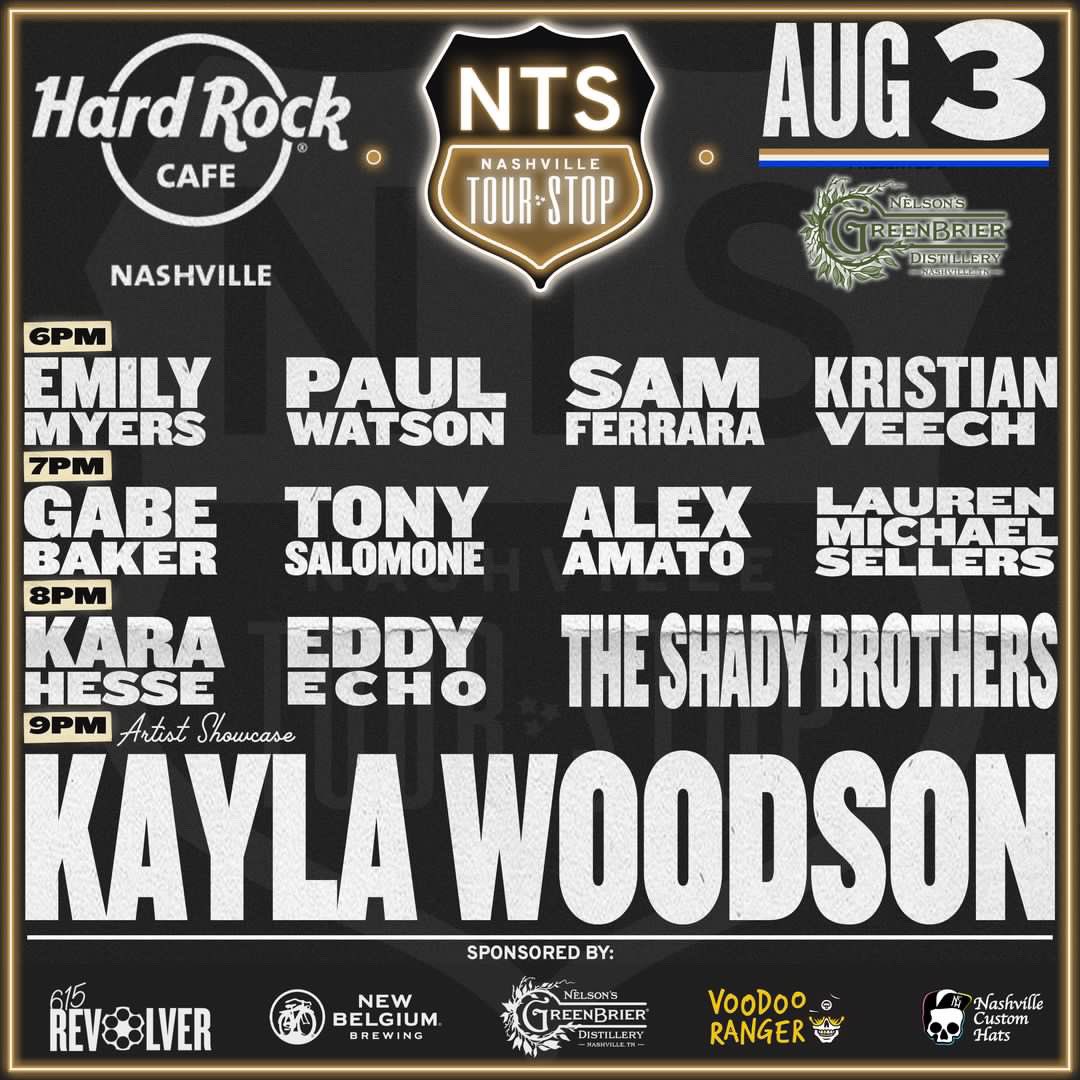 See ya tonight Nashville, 2nd floor
Gonna try out some new baybays 🎉