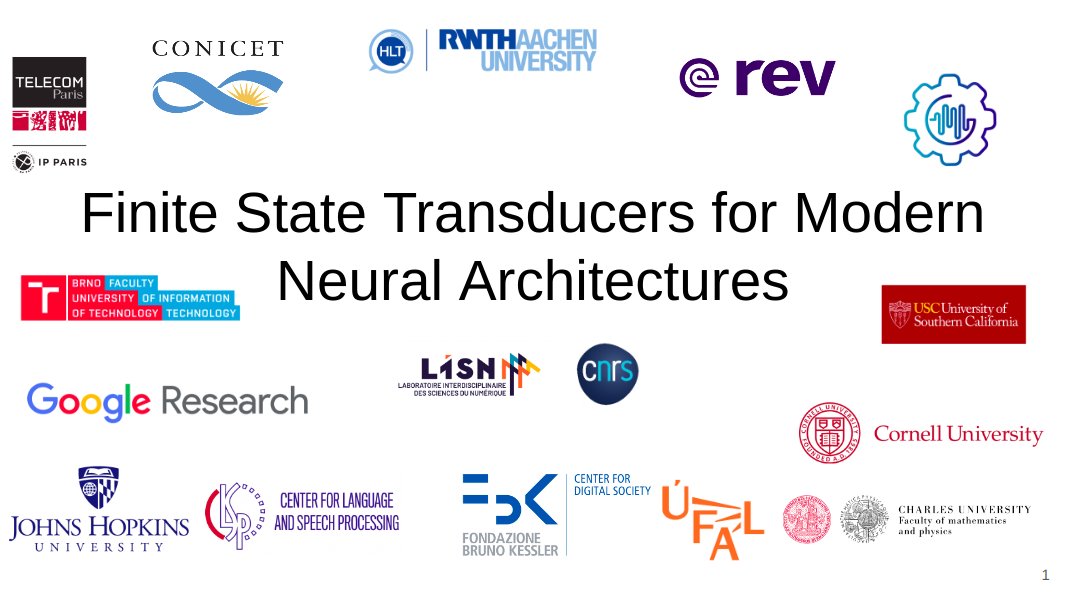 salah_zaiem's tweet photo. Hello! Tomorrow is this year’s JSALT last day. In the afternoon, starting 2pm CET, we will be discussing FSTs and lattices for speech recognition and downstream tasks along with @rdesh26, @Umberto_Senpai,  @MartinKocour and  a big lot of other people https://t.co/XXpmdNocTt https://t.co/mr0mOE4h5n