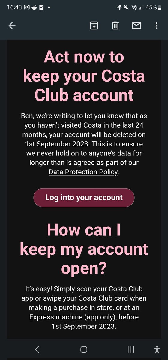 Bendolfc's tweet photo. @CostaCoffee Ahhh look what happens when you rip people off. https://t.co/ixWPNLzr86