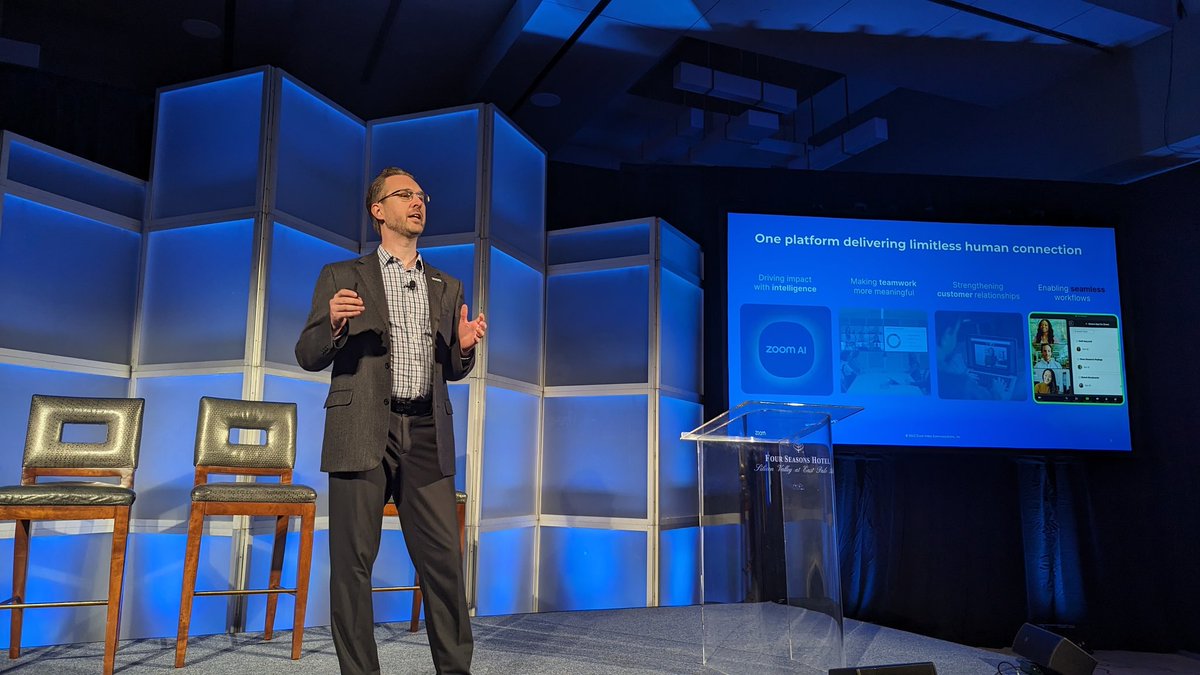 .<a href="/bittelson/">Brendan Ittelson</a> kicks off day 2 of #ZoomPerspectives23 and introduced himself as Zoom's new CEO. Ecosystem