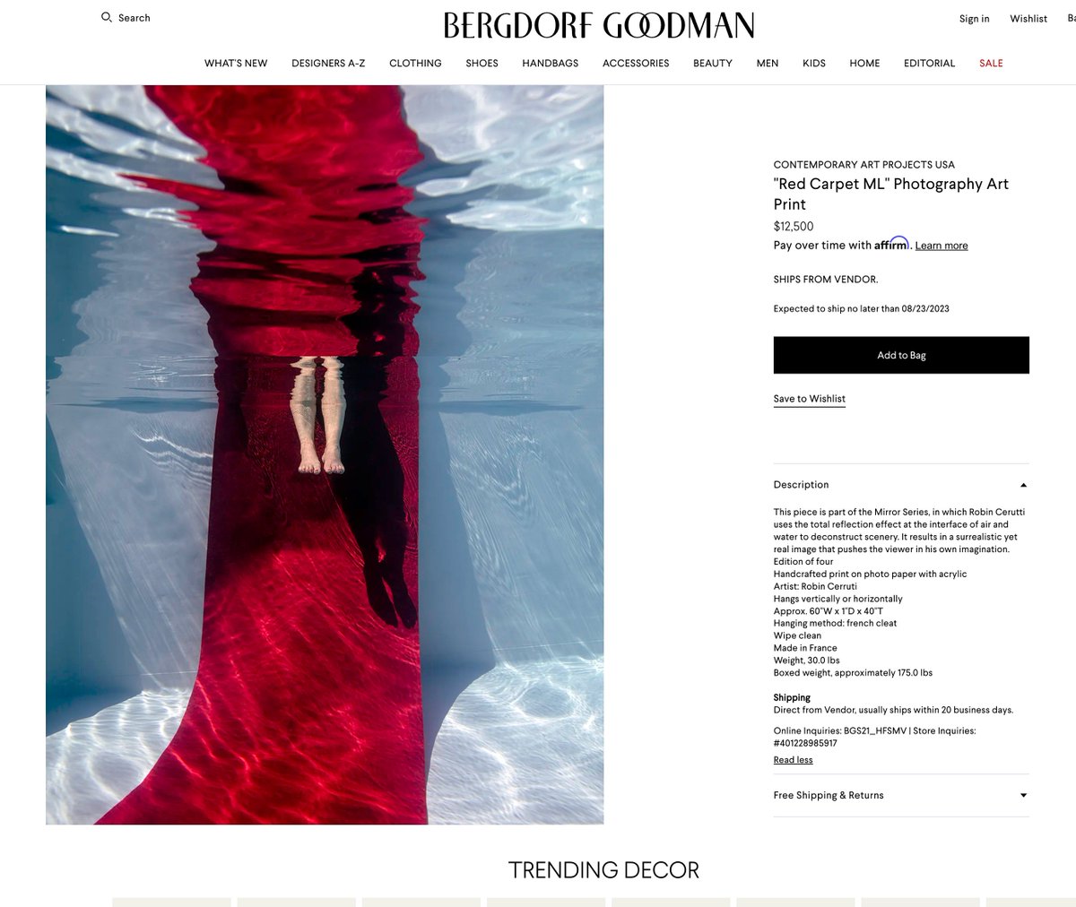 Really flattering to see my artwork being referenced at Bergdorf Goodman <a href="/Bergdorfs/">Bergdorf Goodman</a> , the iconic New York Shop. 

bergdorfgoodman.com/search/?N=0&Nt…