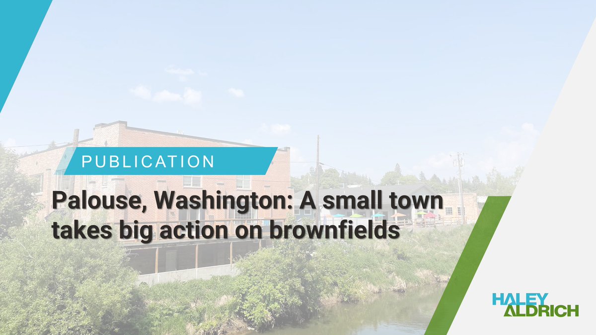 haleyaldrich's tweet photo. H&amp;A’s Sarah Sieloff — a pro at navigating grant opportunities for #brownfield and other contaminated sites — has published a #remediation success story from the small town of Palouse, Washington state. Read her article: https://t.co/Rp4cU0oT9k https://t.co/mIzcE7ijR0