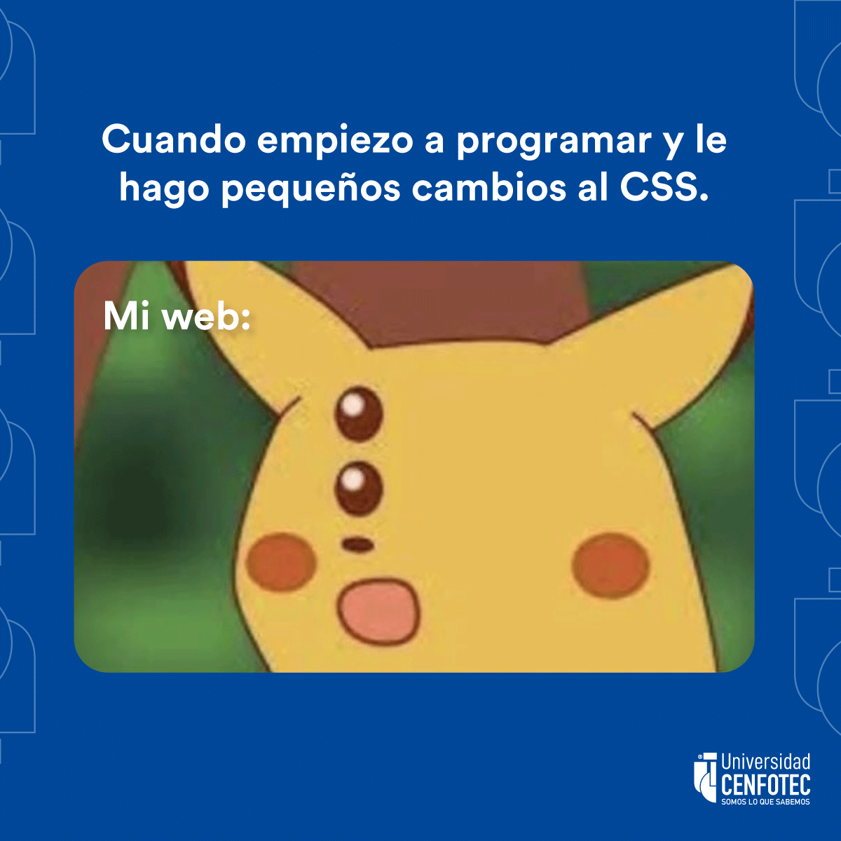 UCenfotec's tweet image. Parece chiste, pero es anécdota #Humor #Web #Programar