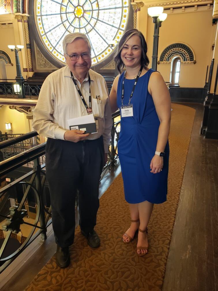 Our Board President William McNiece, MD accepting an award in recognition of his advocacy for Indiana museums at the @MidWestMuseums conference last week. Thank you for all you do Dr. McNiece! #anesthesiologist #history