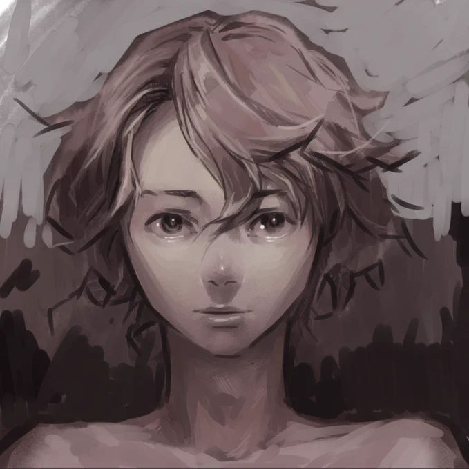 クリスタ、タイムラプスが勝手に記録されると思って ワクワクしながらもりもり描いたら 自分で記録始めないといけんのね タイムラプスで遊びたかったー! でも落書き楽しかったー! 油彩ブラシが一番使いやすい印象。