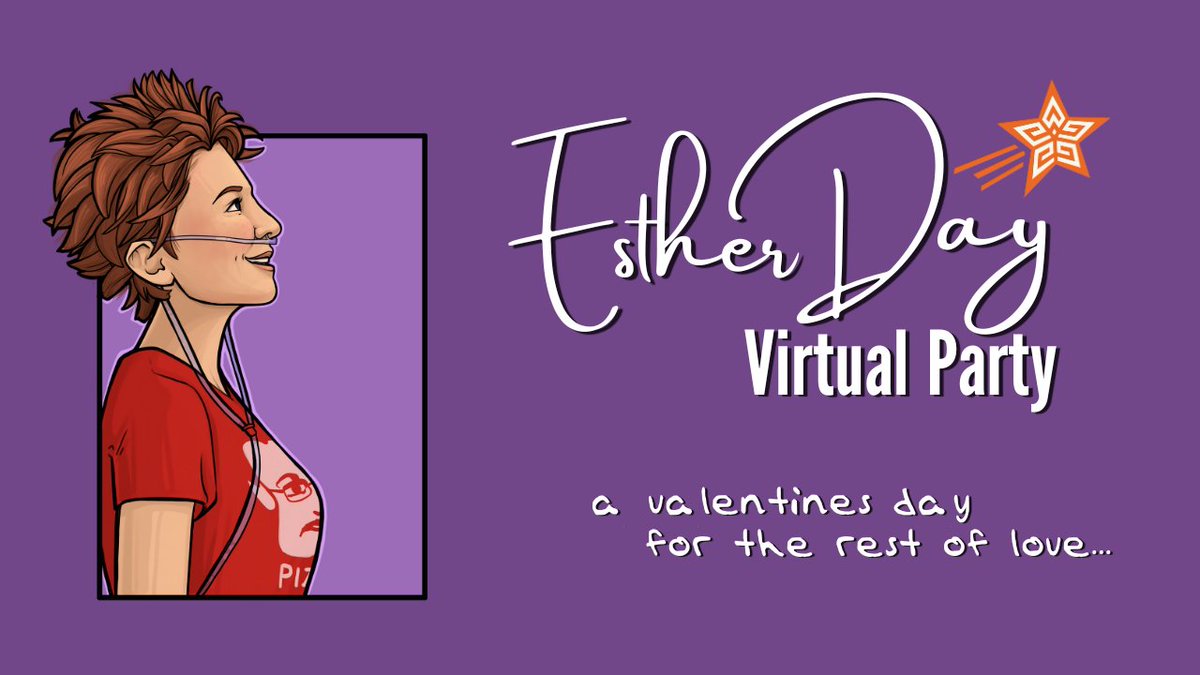 It's Esther Day, the holiday founded in memory of our friend <a href="/crazycrayon/">Esther</a>. I miss you, Esther. Tell your friends and family you love them today. And join us at 8 pm eastern time for a celebration of Esther, love, and the thing with feathers. tinyurl.com/EstherDayVirtu…