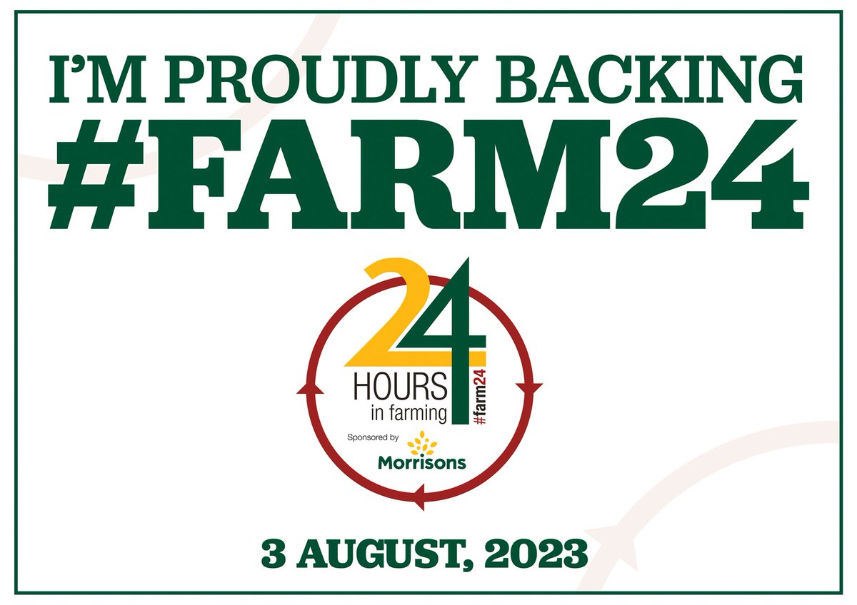 Well played @Morrisons and @FarmersGuardian. #Farm24 is a fantastic initiative, showcasing the extraordinary diversity, hard work and talent of the UK agriculture industry and those that support it.