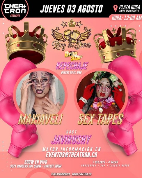 CanalRosaCol's tweet photo. Jueves 3 de agosto, JUEVES HOT 🔥 #Lotus by @theatronbogota LineUp DJ Sebastian Ríos + LF Rafa 🎶 Shows en vivo💃#RingDeDivas Host @javirushy 😎#HotBoys 🔥#Twinks 🐣 INGRESO GRATUITO de 9PM a 10:30PM para hombres y mujeres entre 18 y 21 años presentando cédula colombiana. https://t.co/LvbVRdEVta
