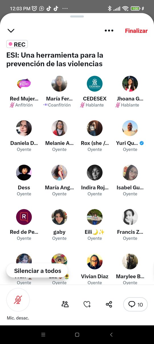 Gracias a todas las personas que se conectaron a nuestro Twitter Space💜
