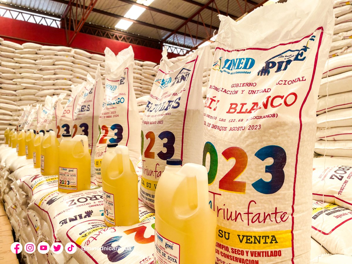 #AHORA | Inicia tercera entrega de Alimentos de la Merienda Escolar, para Estudiantes de Educación Inicial, Especial, Primaria, Secundaria, Escuelas Normales de Formación Superior y Modalidades a Distancia en el Campo (1/2)

#Nicaragua