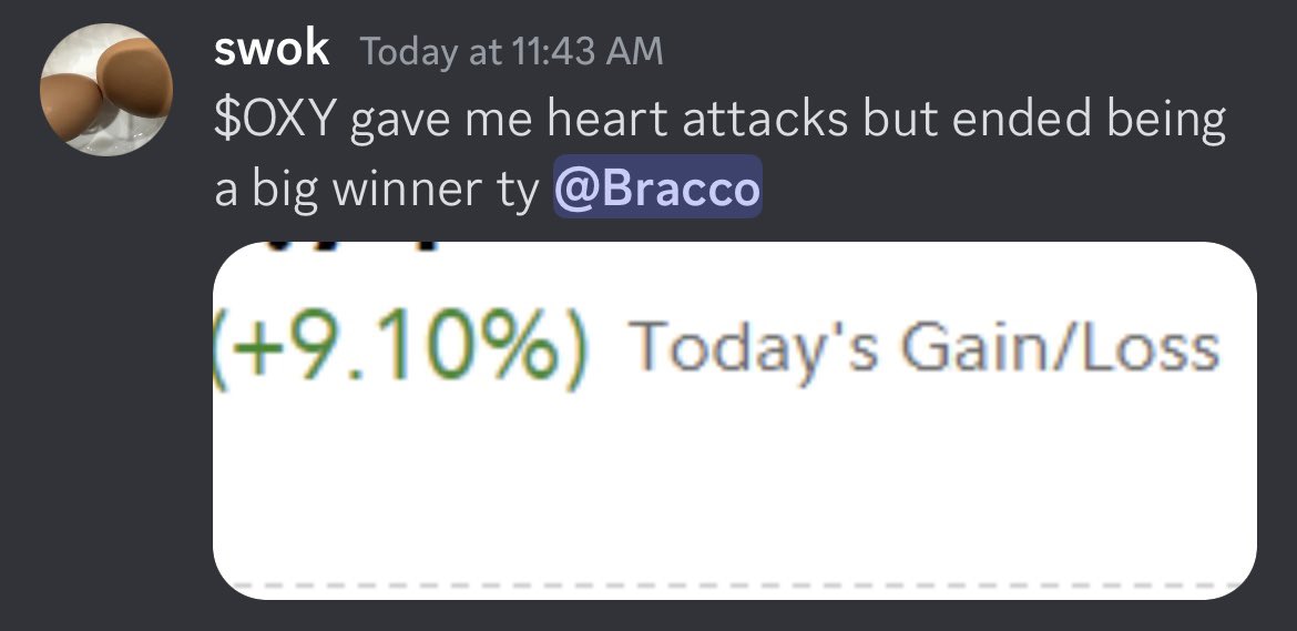 $SBUX flush yesterday, $OXY today

Mentioned $60 spot needs to hold and can flush 61 or 62c to upside

Low of day $60.03….

Was a tricky one at the open but remained intact the whole way up, now trading +3.8% off lows
