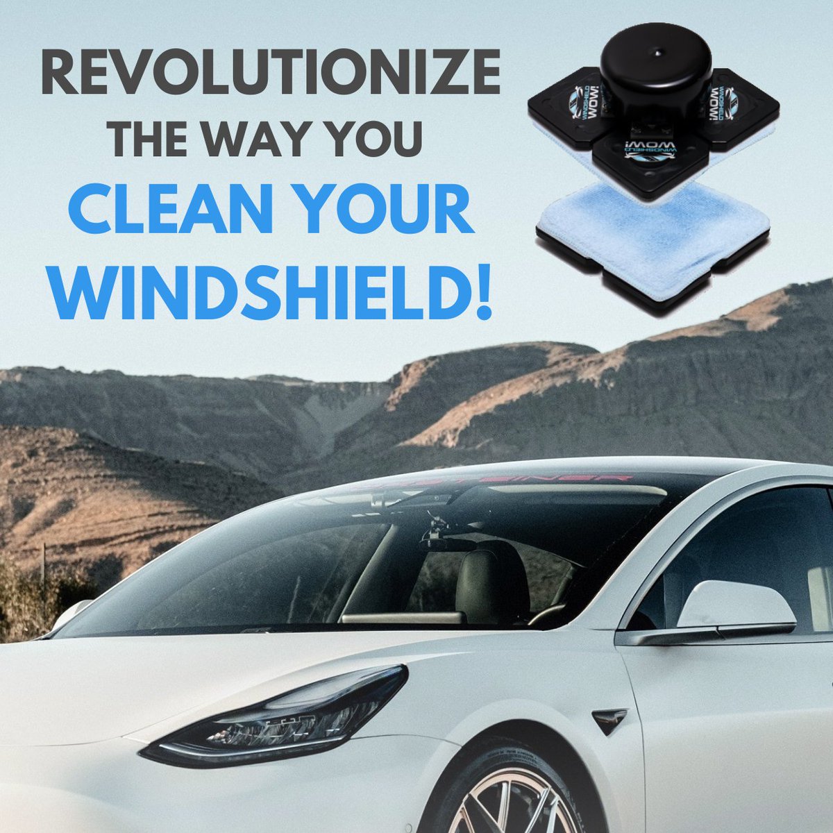 WindshieldWow's tweet image. Revolutionize the way you clean your windshield!🚘✨️ 

Windshield WOW! features two magnetic cleaning paddles that clean both sides of your car's windshield at once! All from the outside!  

See how it works! WindshieldWOW.com