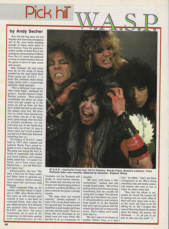 WASPOfficial's tweet photo. #waspnation #wasp #blackielawless #40YearsLive #hardrock #heavymetal #80smetal #wildchild #insidetheelectriccircus #thecrimsonidol #theheadlesschildren #thelastcommand #pickhit https://t.co/U1nc4PPiNw