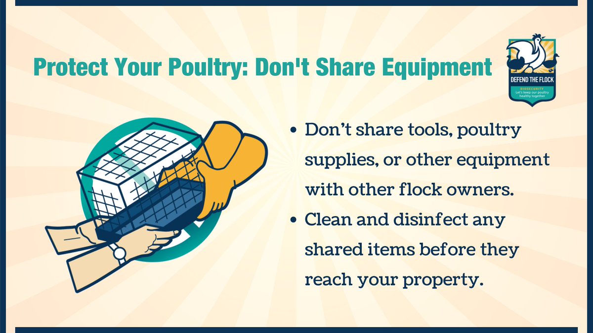 Defend_theFlock's tweet photo. Learn more with our Checklist for Equipment and Vehicles: https://t.co/cGvkzHPS3Q #DefendtheFlock https://t.co/ot6M7c8znz