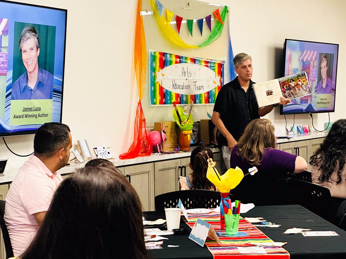 SupKarenSpiegel's tweet photo. Our District Two team attended the Healthy Jurupa Valley Monthly Meeting hosted by Reach Out, where we heard from the award-winning author James Luna as he presented his book: The Run Away Piggy/El Cochinito Fugitivo. @WeAreReachOut 

#HealthyJurupaValley #ReachOut #DistrictTwo https://t.co/gZ40n5P5rt