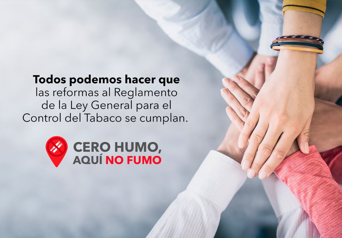 Infórmate y denuncia a aquellos espacios que no sean libres de humo de tabaco ➡️ mexicosinhumo.org.mx

#mexicosinhumo #cerohumoaquinofumo #noaltabaco #salvaunavida