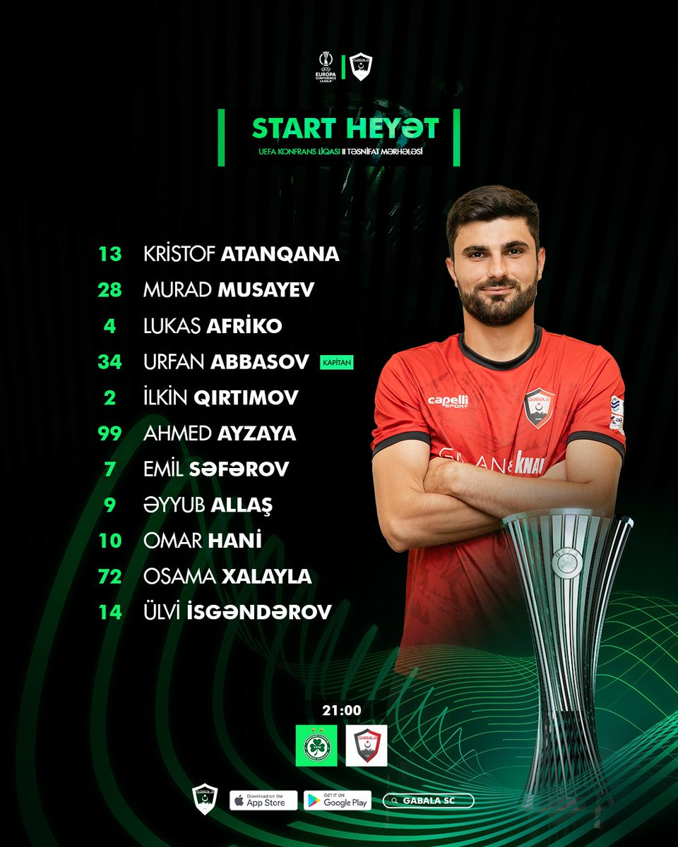 🔴⚫ Start heyətimiz 👀

#gsc #gabalasc #AdımızdaQələbəVar #uecl