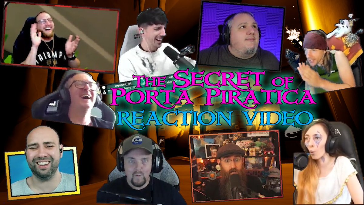 The reaction video of the <a href="/RareLtd/">Rare Ltd.</a> <a href="/SeaOfThieves/">Sea of Thieves</a> fangame #TheSecretOfPortaPiratica is up! Spoilers obviously. 

youtu.be/CJfPR_RwFfM

If you haven't played it yet, GO DO IT! It just hit 350 downloads! 
crossbonesgamestudios.itch.io/thesecretofpor… 
Go check it out!