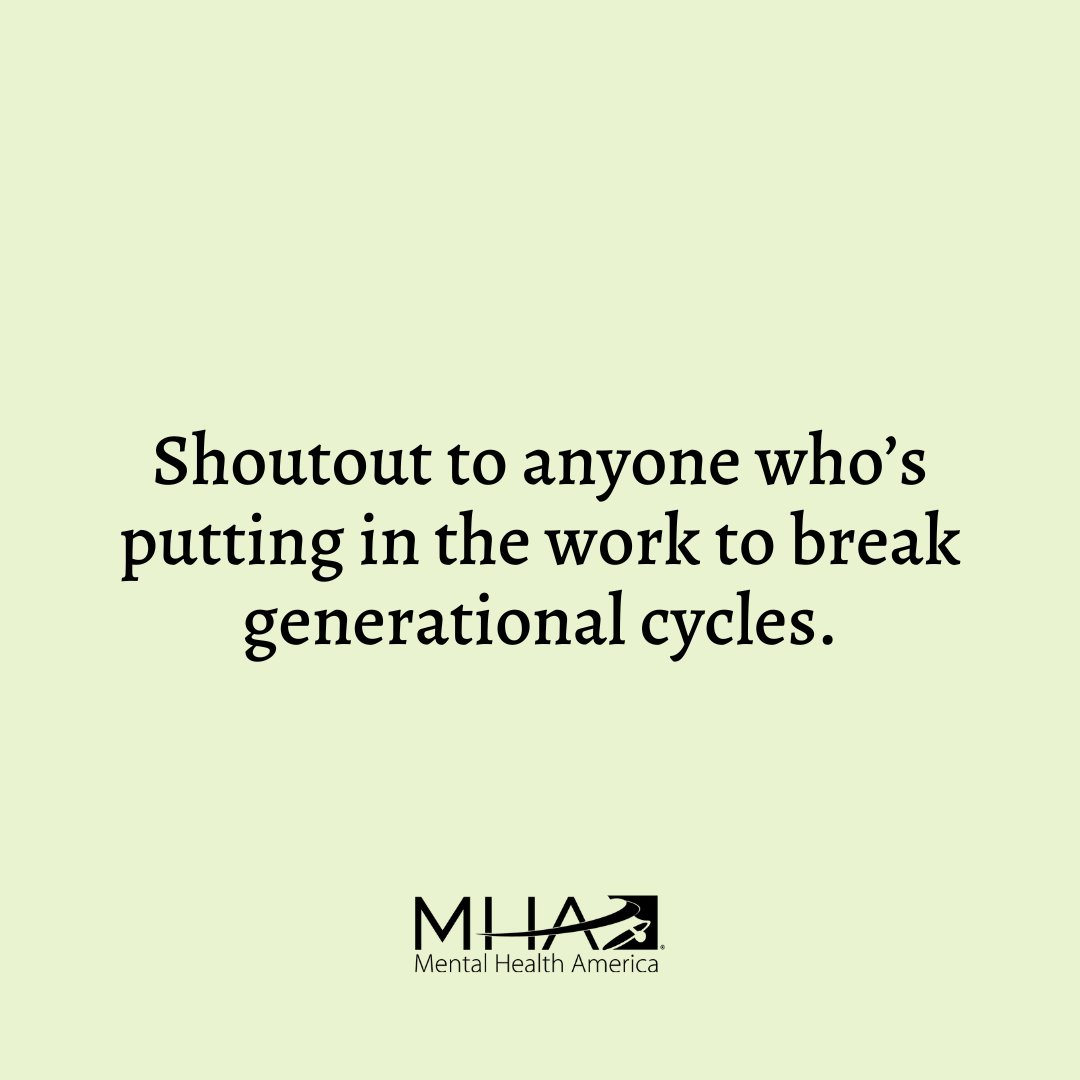 Breaking generational cycles is hard work, but it’s necessary to create healthier and more positive family dynamics. This can lead to improved #mentalhealth, stronger family bonds, and a better quality of life for future generations. 🫶🏾