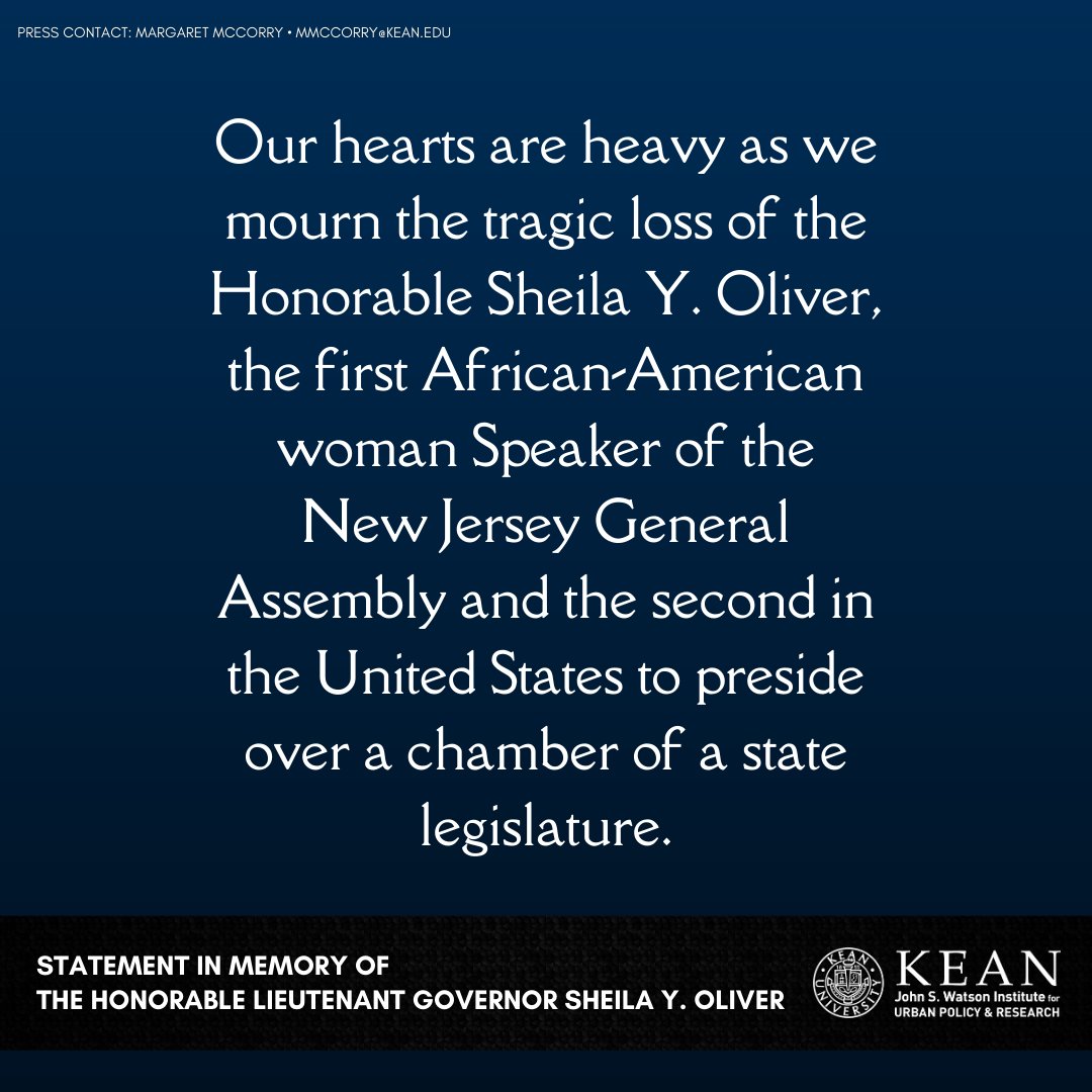 thejswatsoninst's tweet photo. Our hearts are heavy as we mourn the tragic loss of the Honorable Shelia Y. Oliver. 

May she rest in peace and power. https://t.co/GnNPWMj7cR