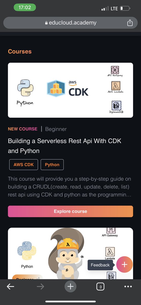 educloudHQ's tweet photo. Build a serverless api with AWS CDK now.
#aws 
#serverless https://t.co/QIltLsR299
