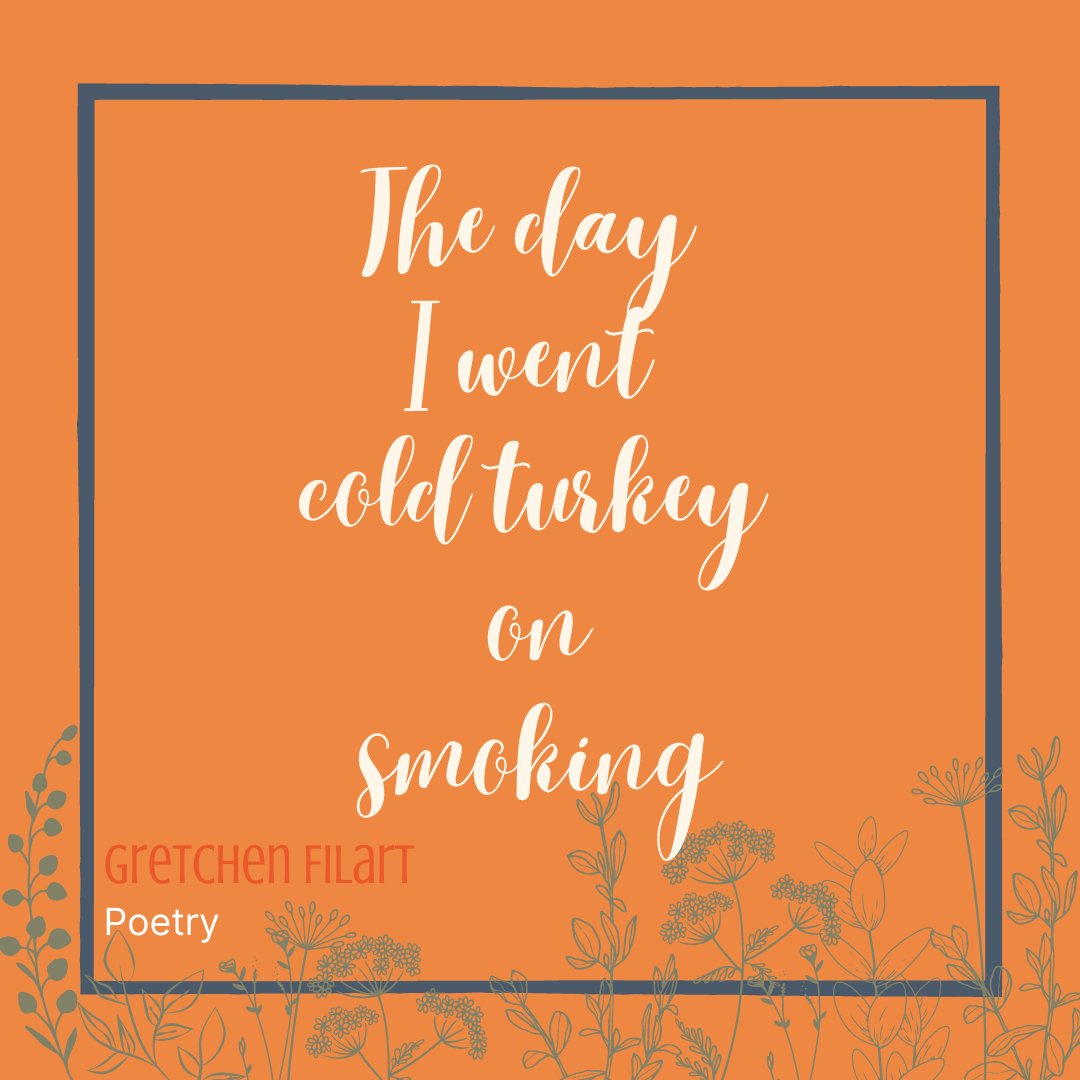 DefunktMag's tweet photo. "Death has not frightened me as much as my kid not knowing she was loved the most."
Check out @gretchenfilart poem "The day I went cold turkey on smoking" in Vol. 12!
Read here: https://t.co/0Nb7CaUY6I
#defunkt #litmag #poetry #smoking https://t.co/EhMROOyF03