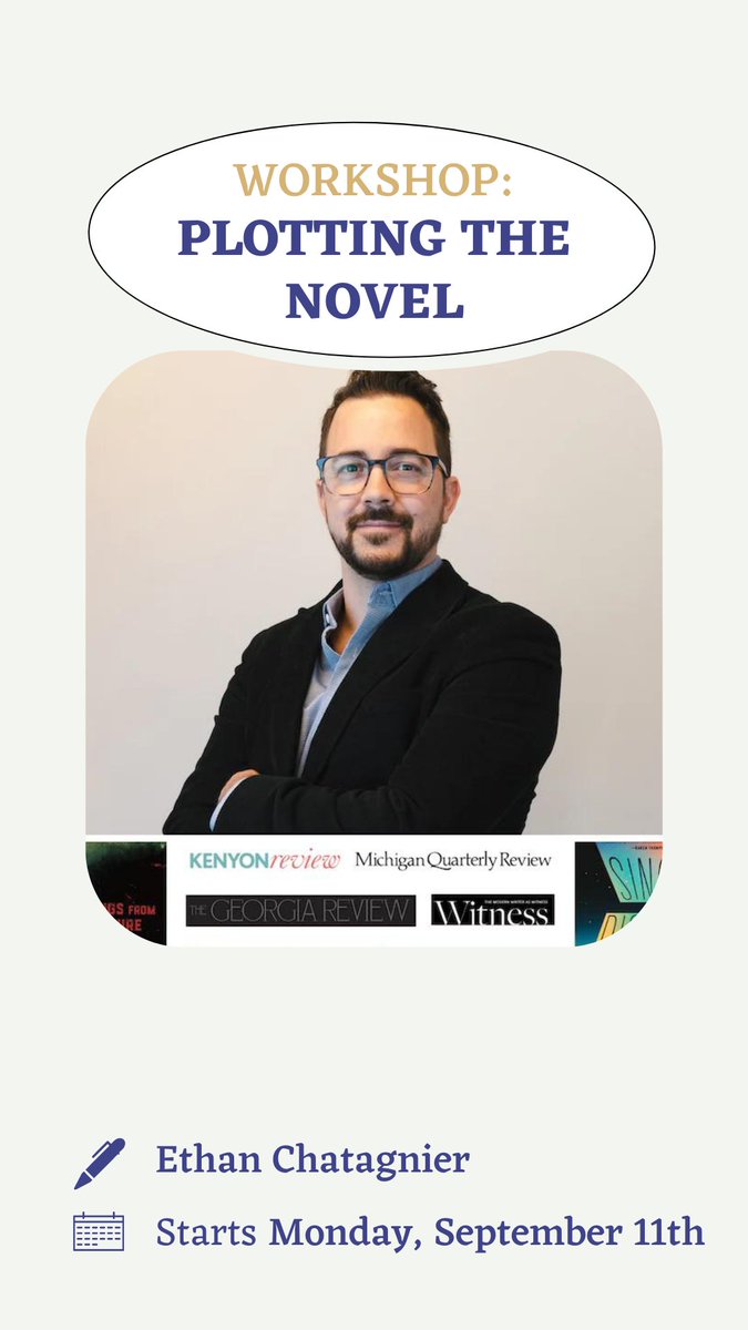 About a month to go until my next Plotting the Novel class with <a href="/WritingWorkshps/">WritingWorkshops.com</a>. See more info/sign up at   writingworkshops.com/products/plott…