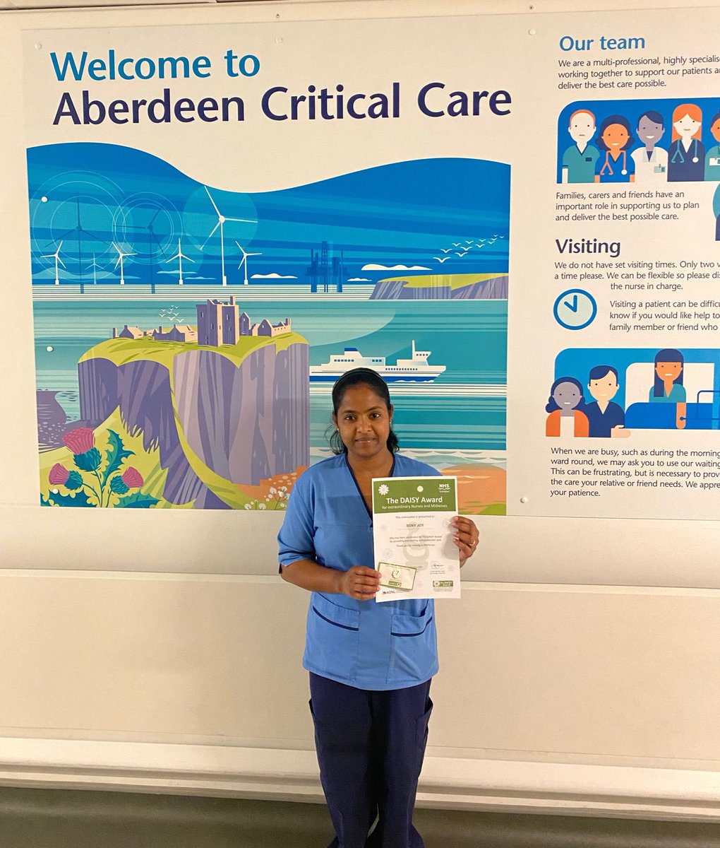 Congratulations Sony on your Daisy nomination, we are all super proud of you 👏 🎉 <a href="/DAISY4Nurses/">DAISY Foundation</a> <a href="/carolinere_d/">Caroline Reid</a> <a href="/JoanneGrant123/">Joanne Grant 💙</a> <a href="/JillFerbrache/">Jill Ferbrache</a> <a href="/denise_j6/">Denise Johnson</a> <a href="/AberdeenICUEdu/">Aberdeen ICU</a>