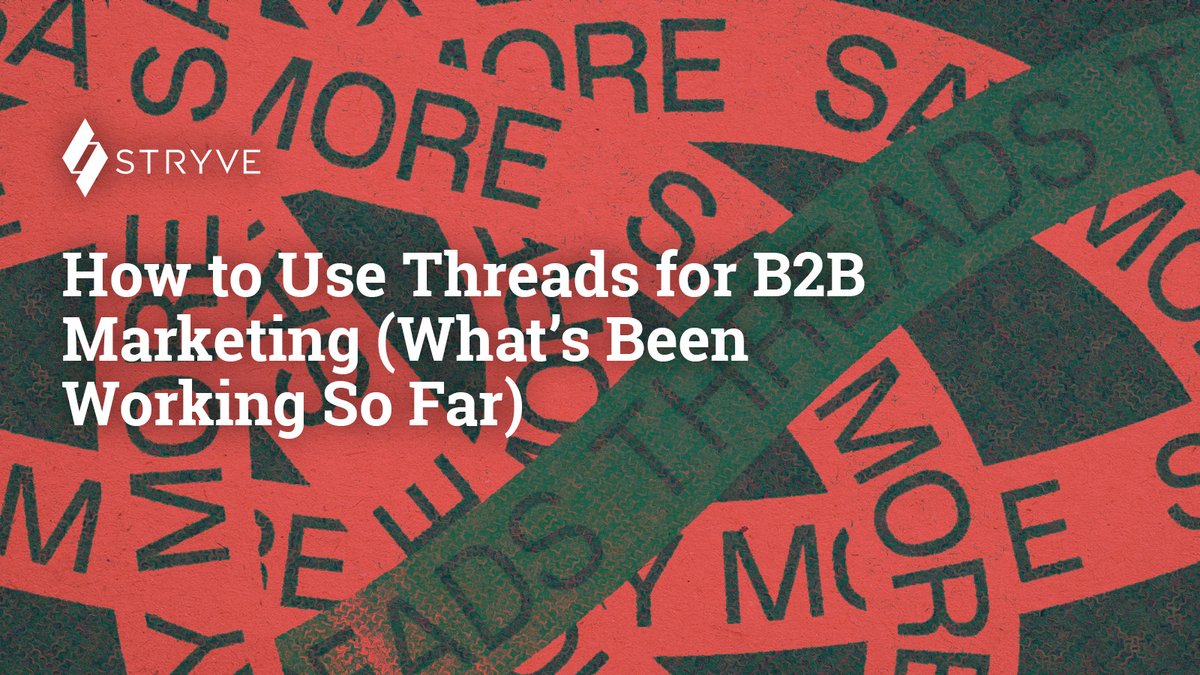 🧵Wondering how to weave Instagram’s new #Threads app into your B2B marketing strategy?
Our latest blog unravels the fabric of Threads, offering insights into how it compares to Twitter (X), &amp; how to post. Check it out 👉 hubs.la/Q01ZY4D90
#B2BMarketing #SocialMediaStrategy