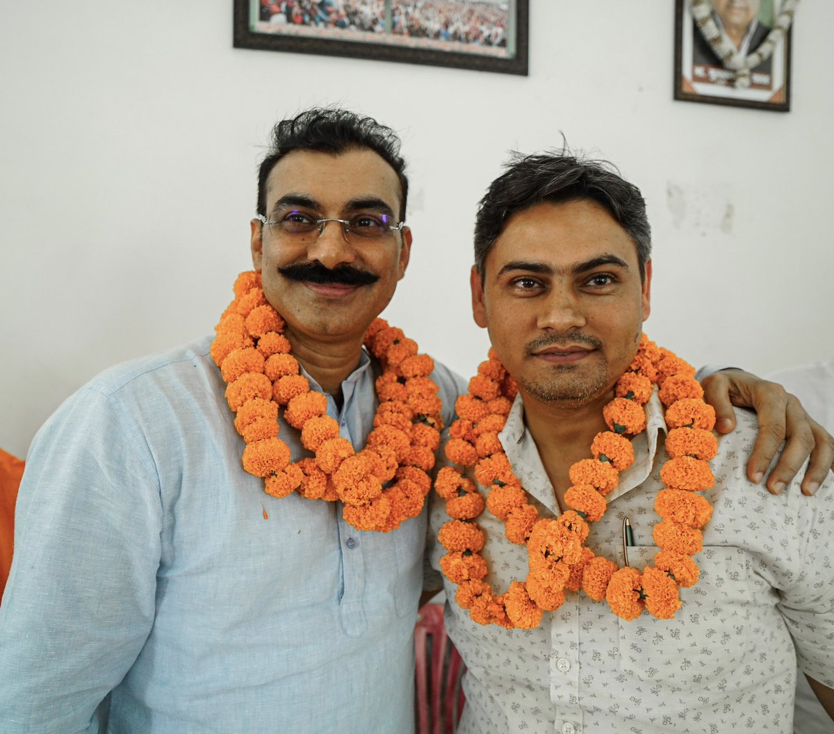 ITarunRathi's tweet photo. आज #simbhavali #gadh विधानसभा #AmrohaLokSabha में प्रिय मित्र व पूर्व ज़िला पंचायत अध्यक्ष #हापुड़ श्री सतपाल यादव जी व पूर्व ज़िला अध्यक्ष #RLD व निदेशक सहकारी बैंक #Ghaziabad श्री गौरव चौधरी जी का @BJP4UP में स्वागत किया। इस कार्यक्रम में क्षेत्र के प्रमुख लोगो से चर्चा करने का अवसर मिला। इतना शानदार कार्यक्रम आयोजित करने के लिए सतपाल व गौरव भाई आपका आभार। @BJP4India