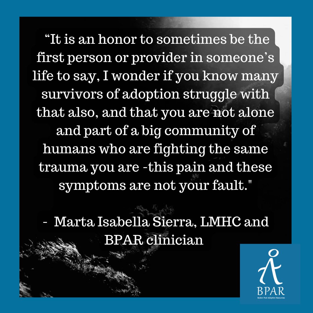 Visit us at bpar.org #adoption #adoptee #adopteevoices #primalwound #bostontherapist #mentalhealthprofessional #therapist