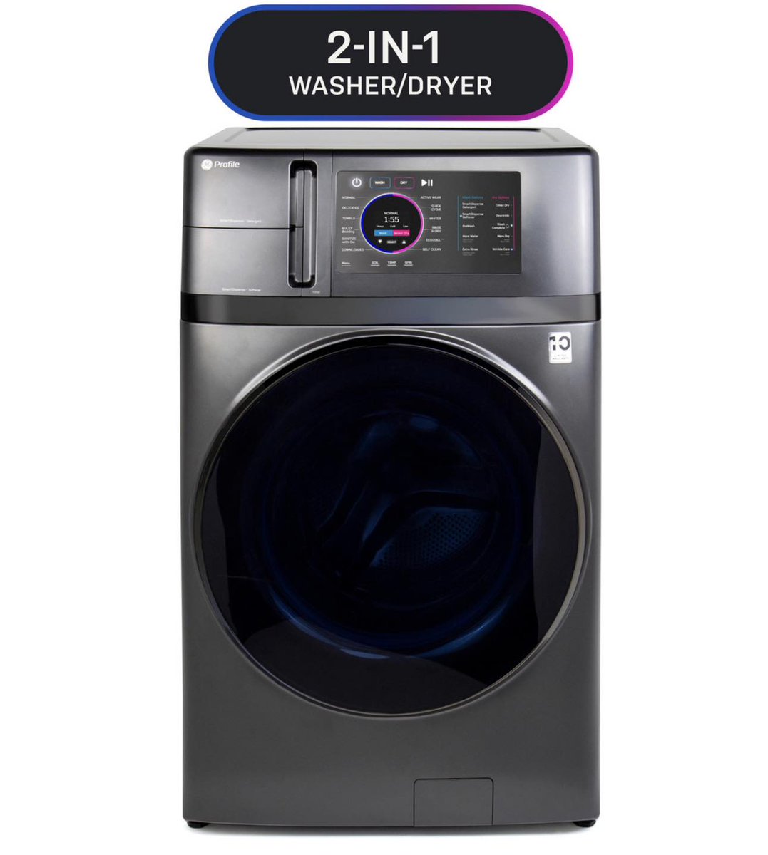 SJJanis's tweet photo. GE just came out with a new washer/dryer combo check it out! This will revolutionize laundry and is a great Master Bedroom closet option, upstairs 2nd laundry option, or replace your side by side washer and dryer. Only requires 120V, hot and cold supply, &amp; a drain - NO venting. https://t.co/5NMT0Lh1kY