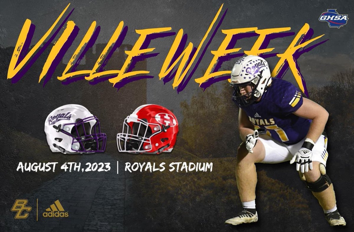 BCHSLoyalRoyals's tweet photo. TOMORROW AT 7:30💜💛 https://t.co/6Jw2WFbuXR