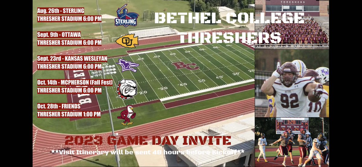 Big thanks to @CoachSchultzBC for the game day invite. Can’t wait to see the campus and the game!! 🔴⚪️<a href="/CoachSmith918/">Danny Smith</a> <a href="/Levya73/">Levy Adcock</a> #RecruitRogers