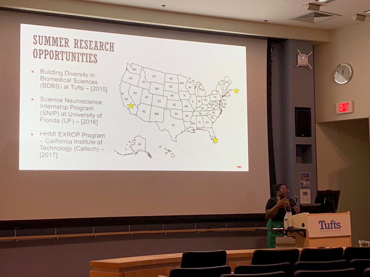 Excited to co-host the 2nd annual #S2P2_Symposium w/ <a href="/TuftsSACNAS/">Tufts SACNAS</a> &amp; @TuftsGSBS! Great poster session kick off followed so far by cool talks by <a href="/Oscar_R_Diaz/">Oscar Diaz, Ph.D.</a> and <a href="/Ashley_StJ/">Ashley St. John</a>! Seen at the poster session, #TuftsIRACDA #alumni Jesús Romo &amp; Leslie McClain &amp; BDBS Scholar Reema Elrefaie
