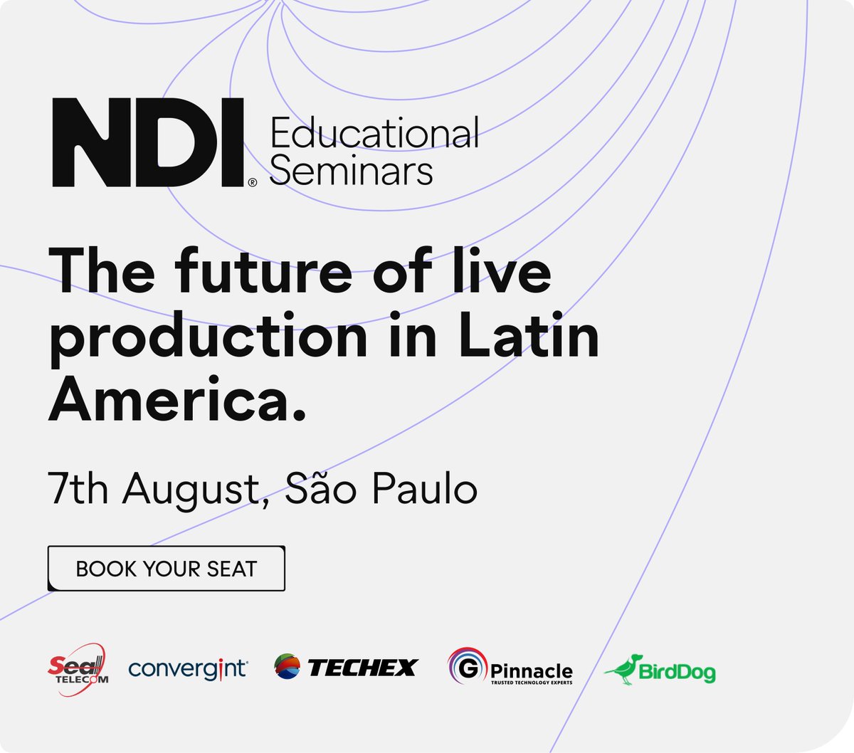 If you're a production manager, broadcast engineer, AV specialist, or just passionate about video in LATAM, join our educational seminar where we'll be talking about 'The Future of Live Production in Latin America'

Register here: ndi.video/events/the-fut…

#NDI #educationalseminar