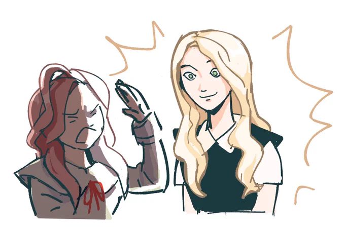 vivi and the blindingly bright girl she found in a basement in hong kong #loonathefanart