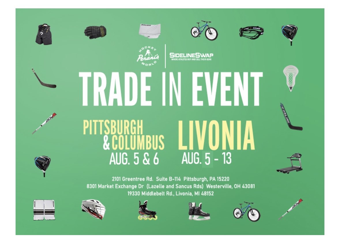 hockeyworld's tweet image. New dates for our SidelineSwap event in Livonia! #SummerSale #SidelineSwap