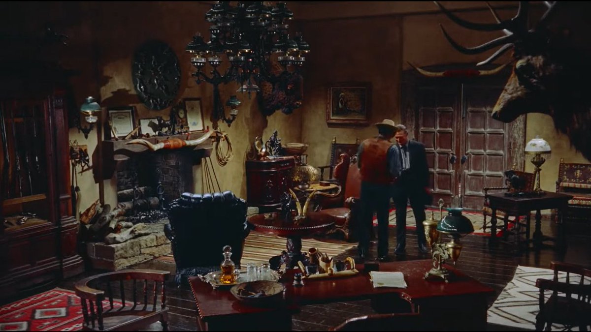ScottMcCreaWest's tweet photo. Honest admission: I want to live in Anthony Quinn's house as seen in The Last Train From Gun Hill.

#AnthonyQuinn #KirkDouglas #westerns #classicwesterns #cowboymovie #OldWest #WildWest #movieset #setdesign #buffalohead #JohnSturges https://t.co/Z6x69K2ZL6